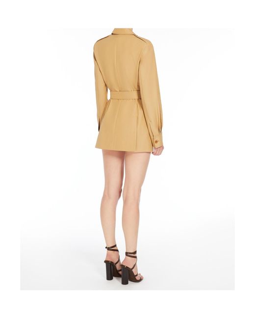 Max Mara Metallic Pacos Belted Long-Sleeved Jacket