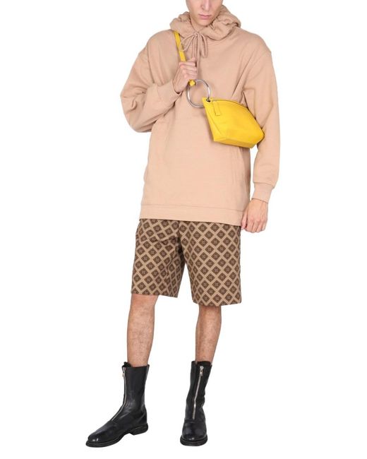 Dries Van Noten Natural Long Sleeved Drawstring Hoodie for men