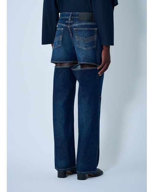Jean Paul Gaultier Blue The Cut-Out Jeans for men