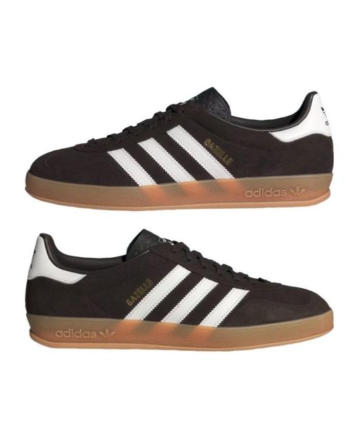 Adidas Black Originals Gazelle Indoor Shoes for men