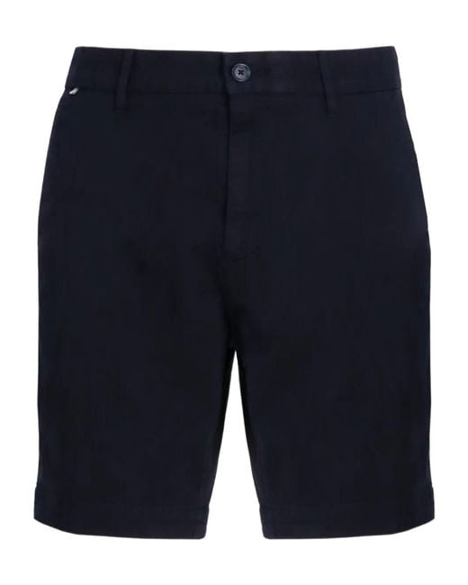 Boss Blue Tailored Chino Shorts for men