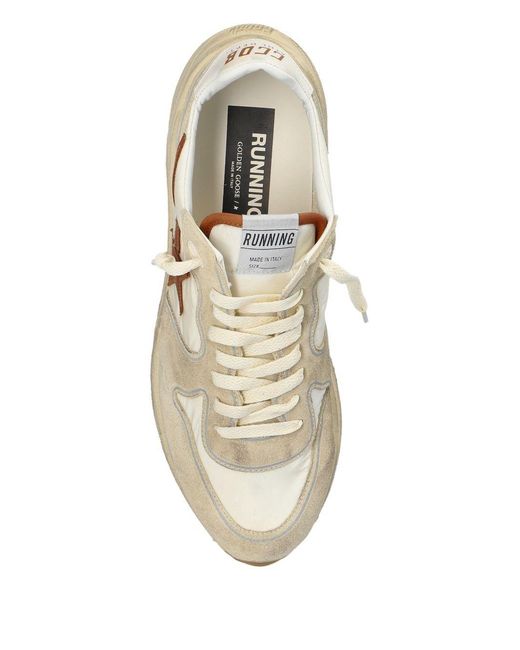 Golden Goose Deluxe Brand Natural Running Sole Lace-Up Sneakers for men