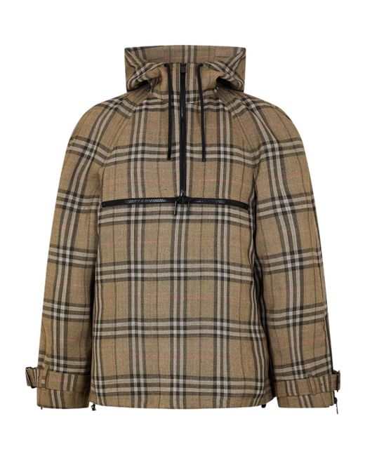 Burberry Green Half-Zip Casual Jacket for men