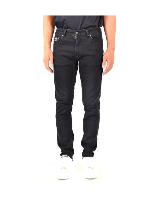 Versace Jeans Blue Mid-Rise Skinny Jeans for men