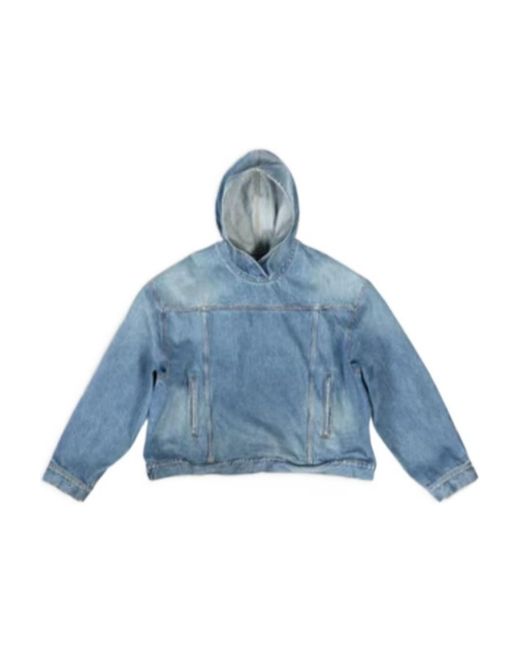 Balenciaga Blue Giacca Pull-Over Da Uomo for men