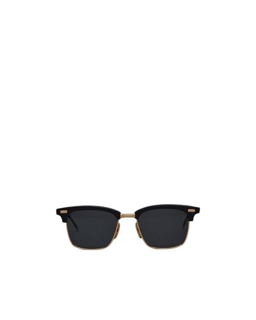 Thom Browne White Eyewear Square Frame Sunglasses