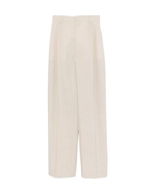 Wardrobe NYC White Pleated Trousers