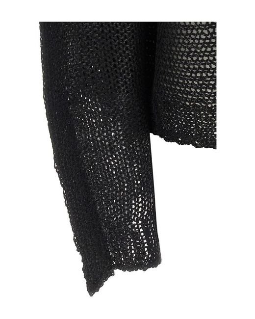 Issey Miyake Black Panini Oversized Knitwear