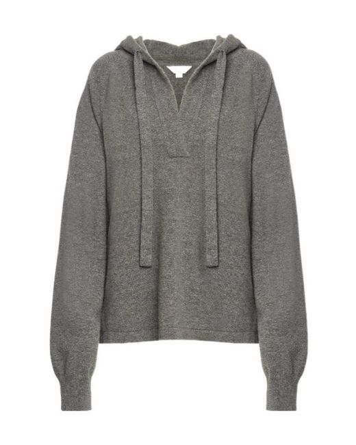 Malo Gray V-Neck Hoodie