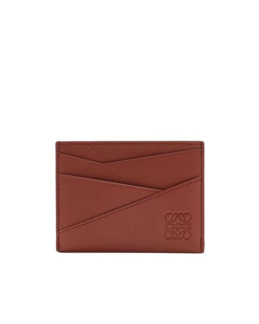 Loewe Red Puzzle Card Holder for men