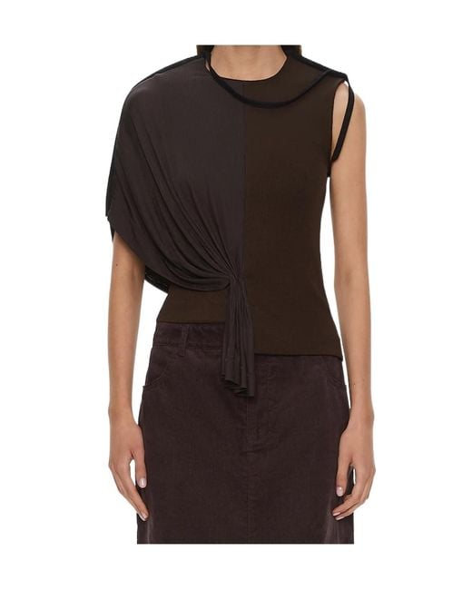 Christopher Esber Black Outline Collision Top