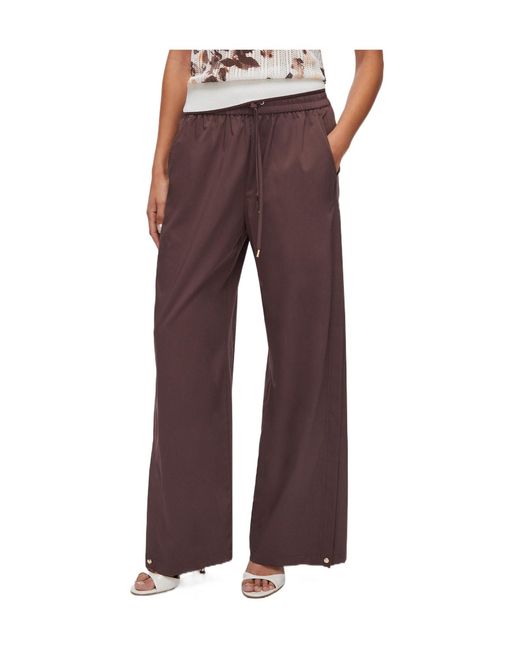 Liu Jo Brown Slit Details Trousers