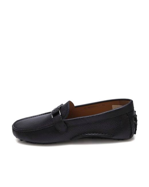 Bally Black Logo Details Business Casual Shoes for men