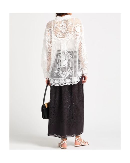 Farm Rio White Long-Sleeved Shirt