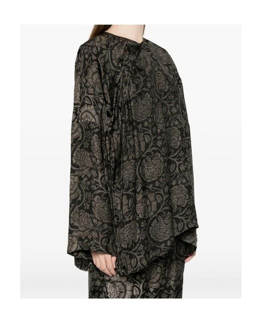 Uma Wang Gray Printed Tops