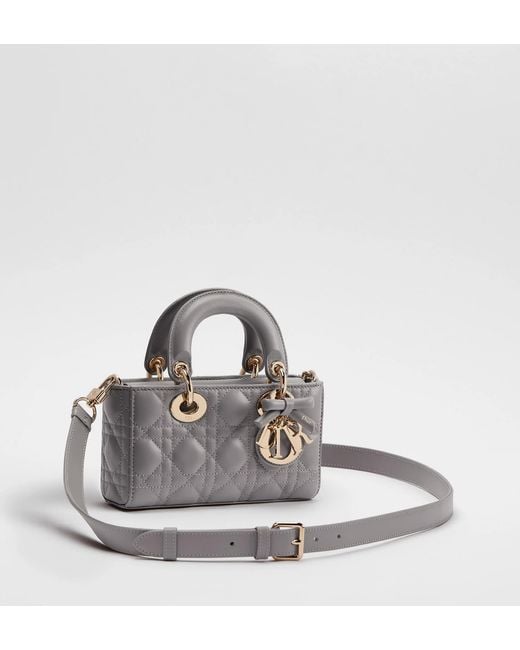 Dior Gray Lady D-Joy Shoulder Bag