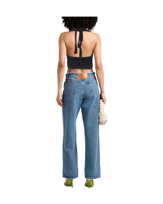 Jacquemus Black Solid Color Tops