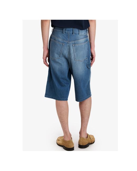 A.P.C. Blue Westland Denim Shorts for men