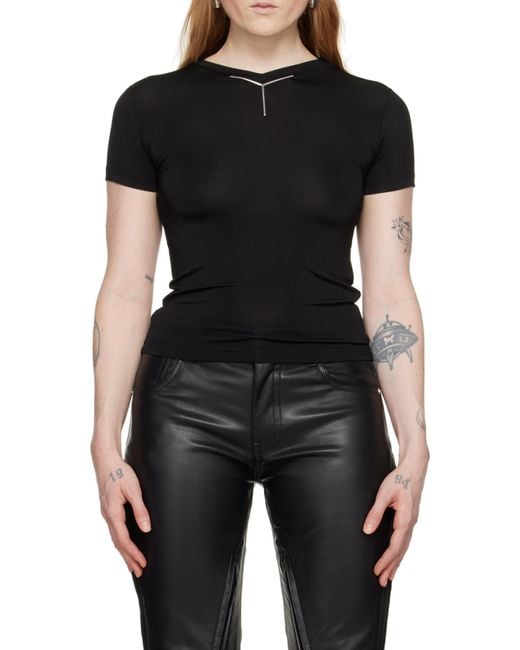Y. Project Black Logo-Appliqué T-Shirt