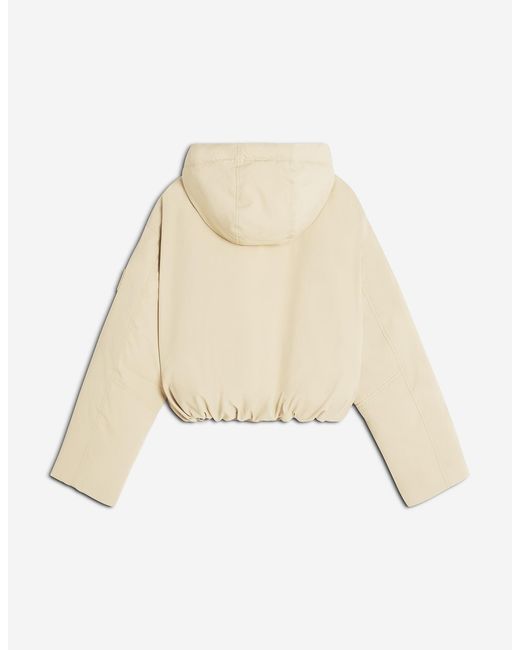 Maison Kitsuné Natural Zip-Up Puffer Jacket
