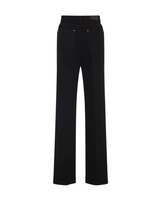 Lemaire Black High-Waisted Straight-Leg Trousers