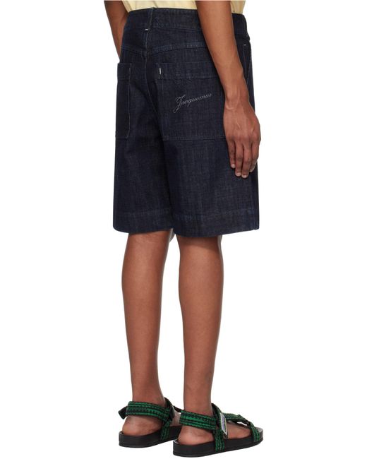 Jacquemus Blue Le Short De-Nîmes Shorts for men