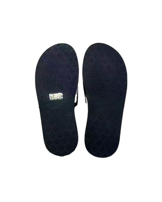 Chrome Hearts Blue Flat Sandals
