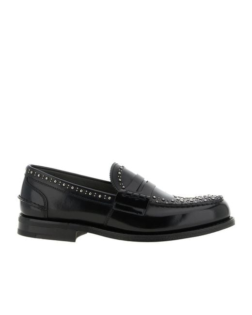 Church's Black Bookbinder Leather Loafers for men