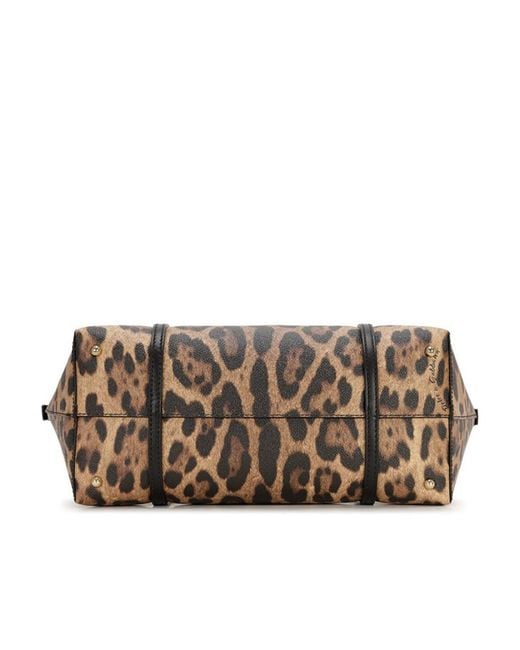 Dolce & Gabbana Brown Logo Details Handbag
