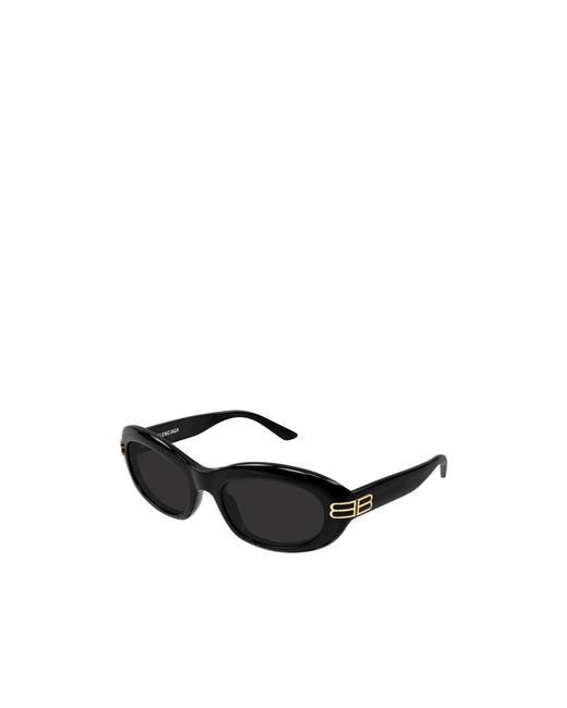 Balenciaga White Eyewear Casino Round Frame Sunglasses