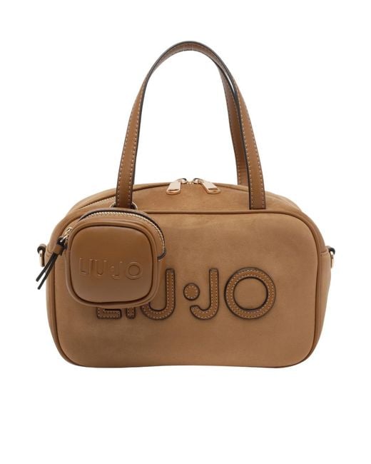 Liu Jo Brown Dual-Handle Shoulder Bag