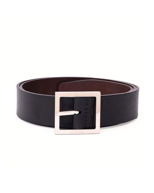 Orciani White Reversible Saffiano Leather Belt for men