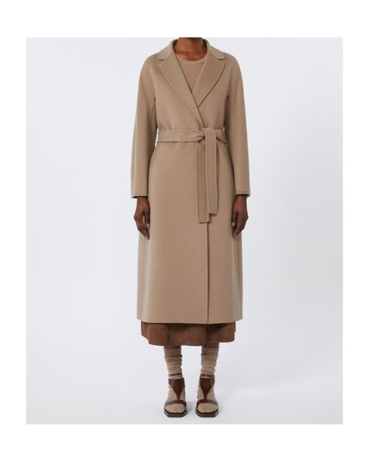 Max Mara Natural Belted Coats