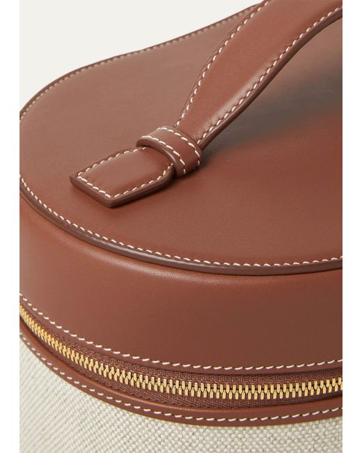 Loro Piana Brown Extra Makeup Bag