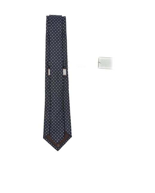 Canali Blue Pointed Tie for men
