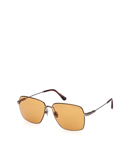 Tom Ford Metallic Eyewear Square Frame Sunglasses for men
