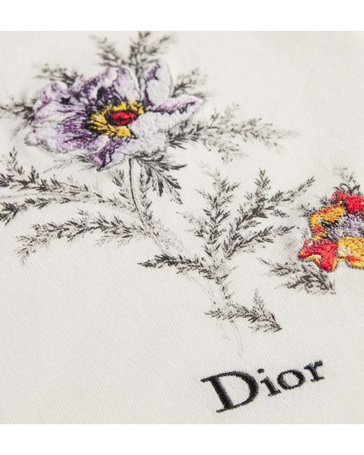 Dior White Embroidered T-Shirt