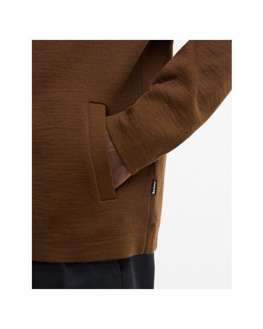 Barbour Brown Collar Knit Jacket for men