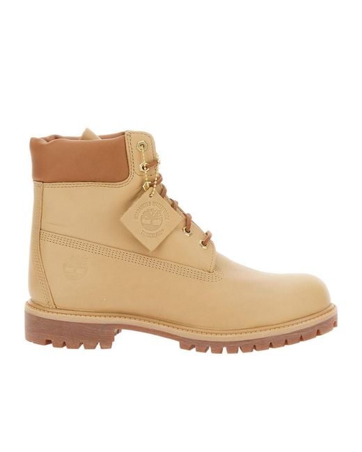 Timberland Natural Premium Waterproof Lace-Up Boots for men
