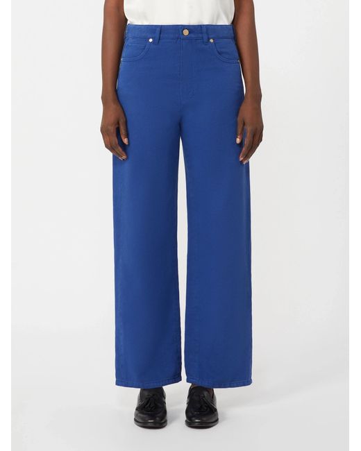 Max Mara Blue 'S Onorata Straight Leg Pants