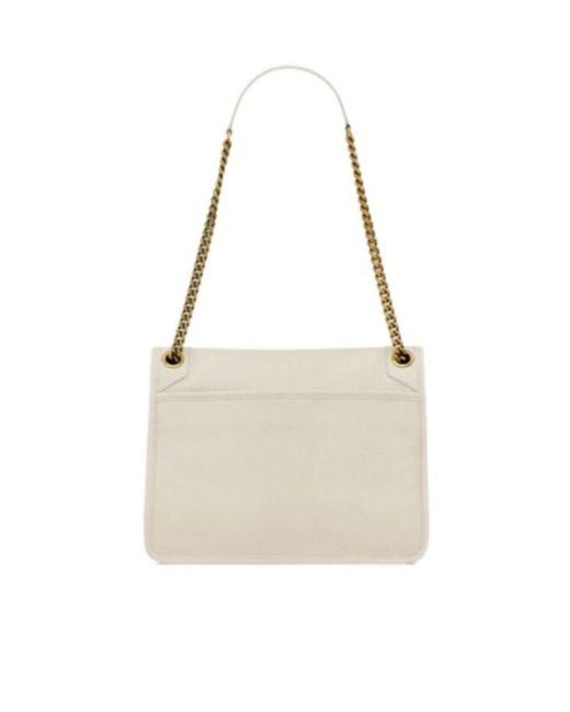 Saint Laurent White Niki Medium Shoulder Bag