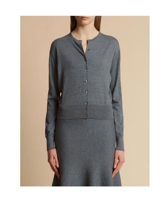 Khaite Gray The Jackie Cardigan