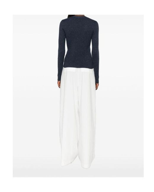 Brunello Cucinelli Blue Long Sleeve Cardigan