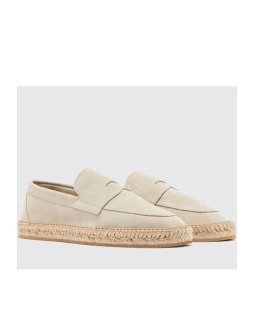 Scarosso White Diego Round-Toe Espadrilles for men