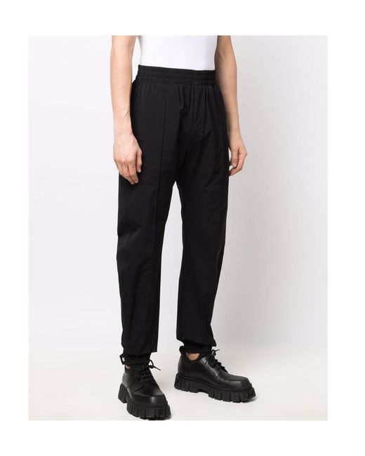 Bottega Veneta Black Straight Leg Track Pants for men