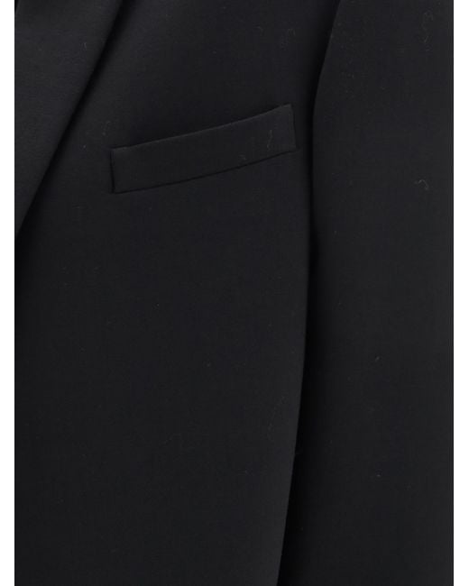 The Row Black Fedra Shawl-Lapel Coat