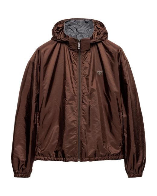 Prada Brown Reversible Re-Nylon Jacket for men