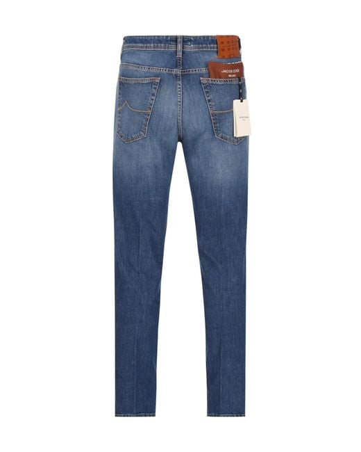 Jacob Cohen Blue Slim-Fit Jeans for men