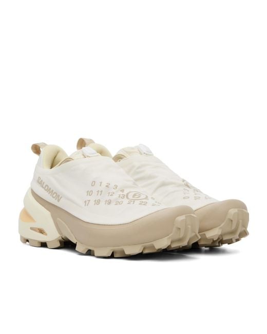 MM6 MAISON MARGIELA X SALOMON White Logo-Print Slip-On Sneakers for men