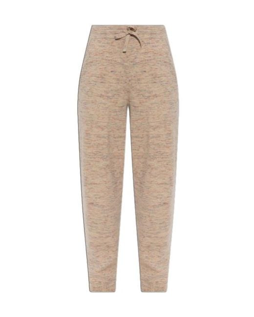 Isabel Marant Natural Drawstring Sweatpants